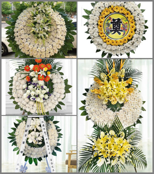 山东济宁金乡县鱼山街道徐楼村花圈速递